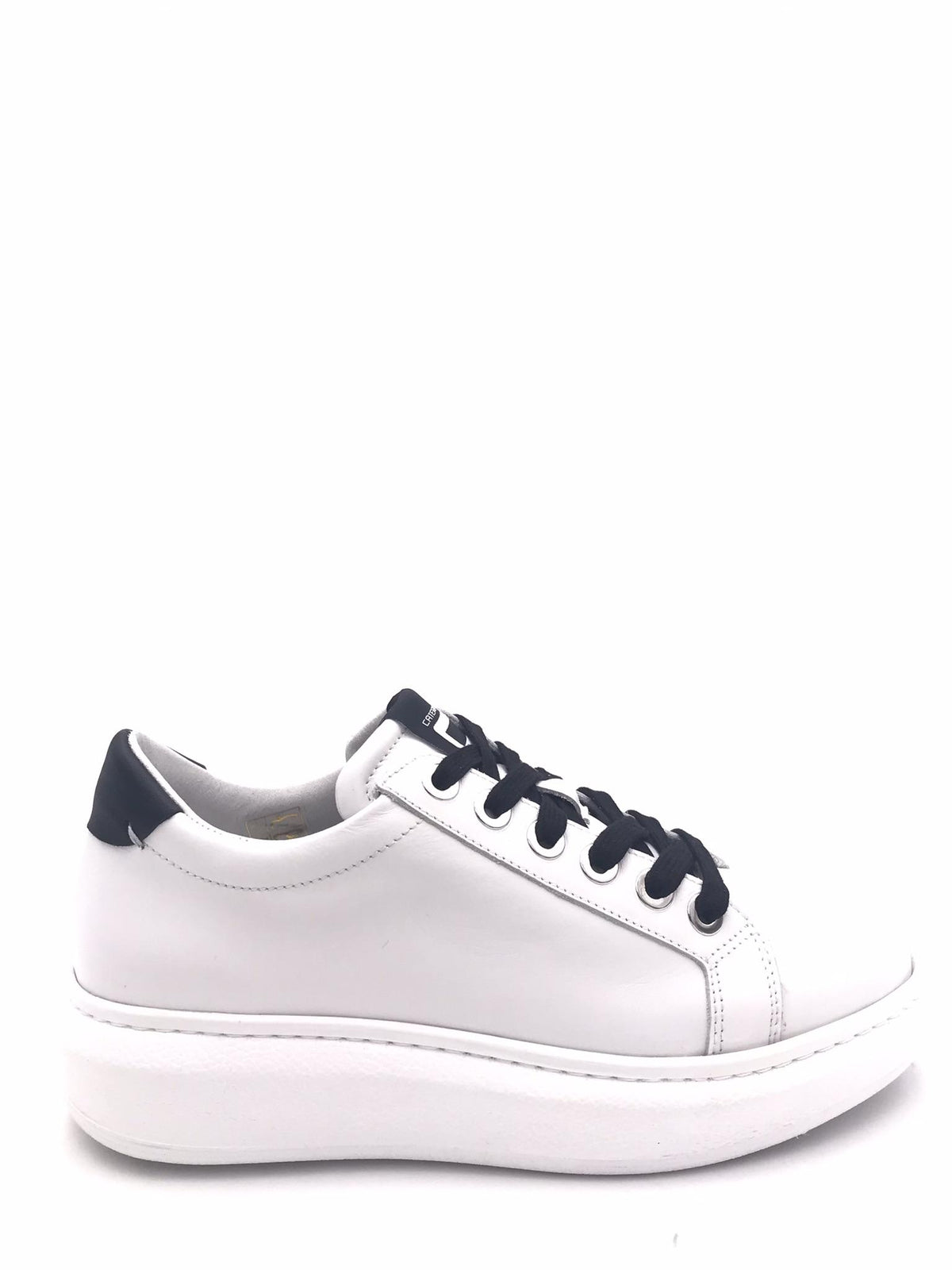 Sneakers donna basic bianco-nero 850 BIANCO/NERO CATERINA C 