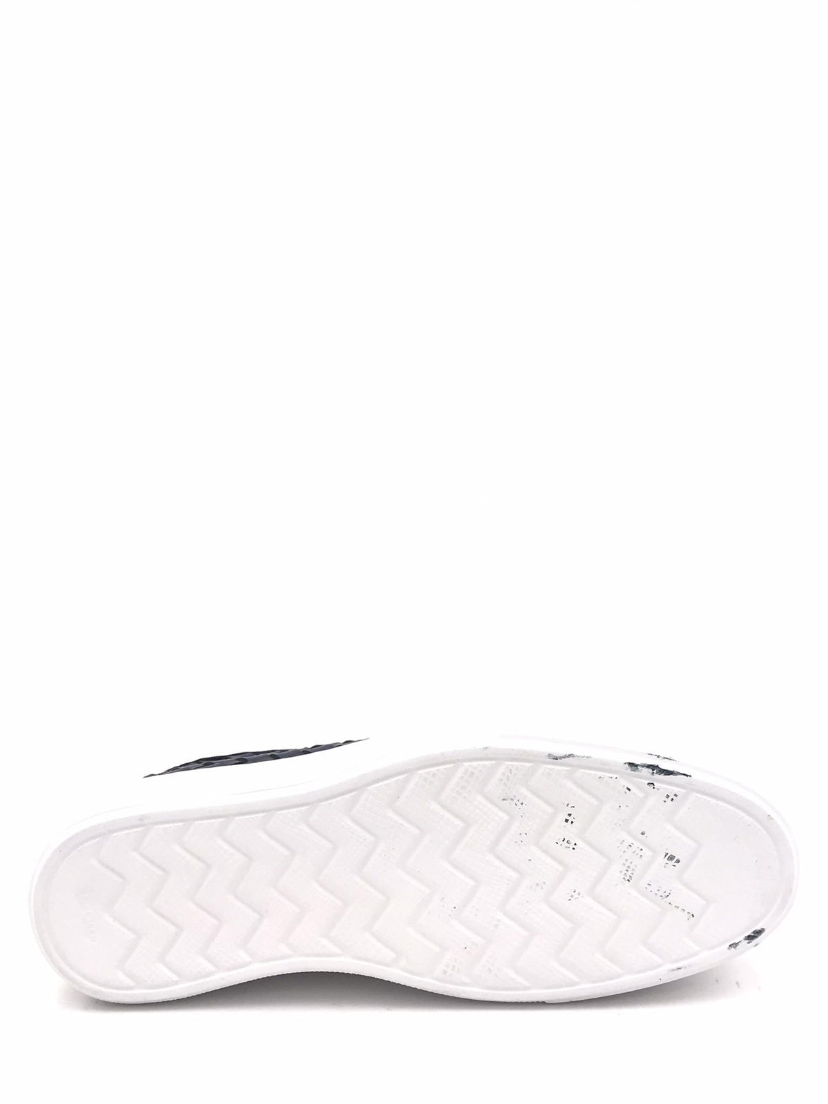 Sneakers uomo in pelle intrecciata blu 526 BLU EXTON 