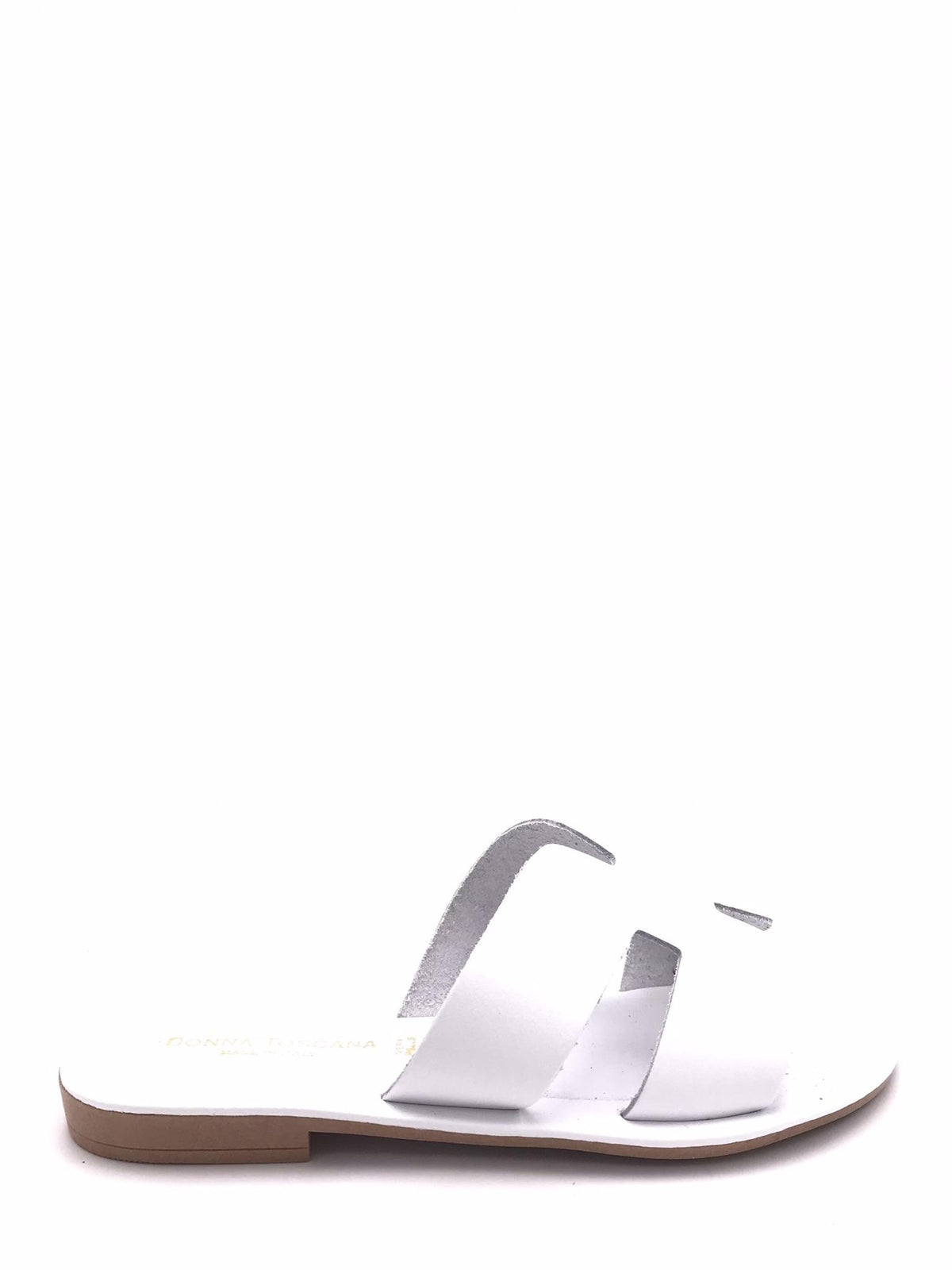 Ciabatta in pelle bianca LIDO 501 BIANCA DONNA TOSCANA 