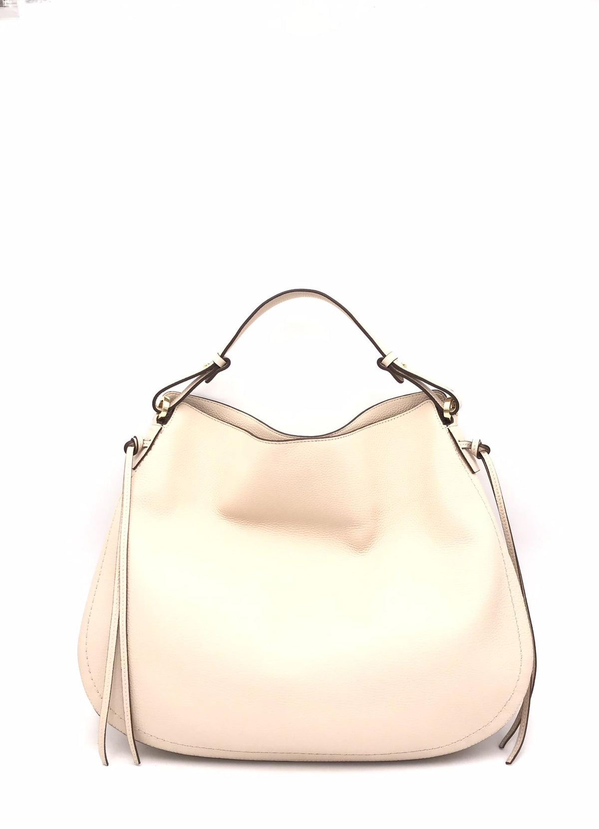 Borsa Carola in pelle martellata vaniglia 3032 VANIGLIA LORISTELLA 
