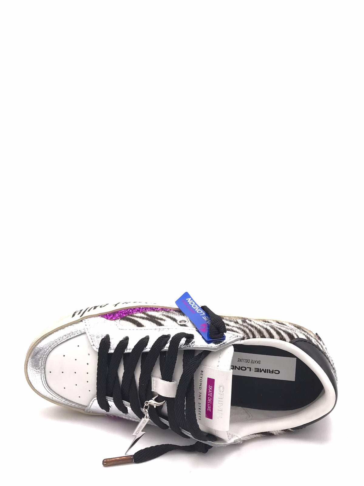 Sneakers sk8 delux in cavallino zebrato 25107 MULTICOLOR CRIME LONDON 
