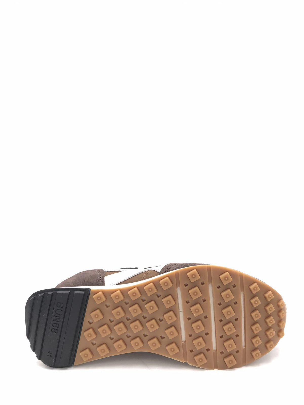 Sneaker Jaki Bicolor in nylon e suede marrone Z45114 MARRONE SUN 68 