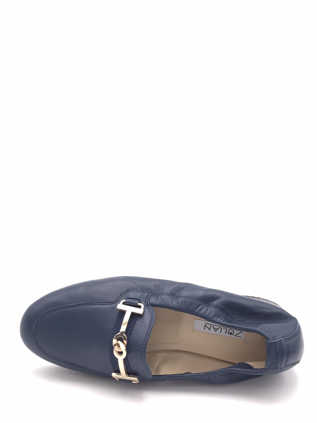 Mocassino in pelle blu 4003N BLU ZULIAN 