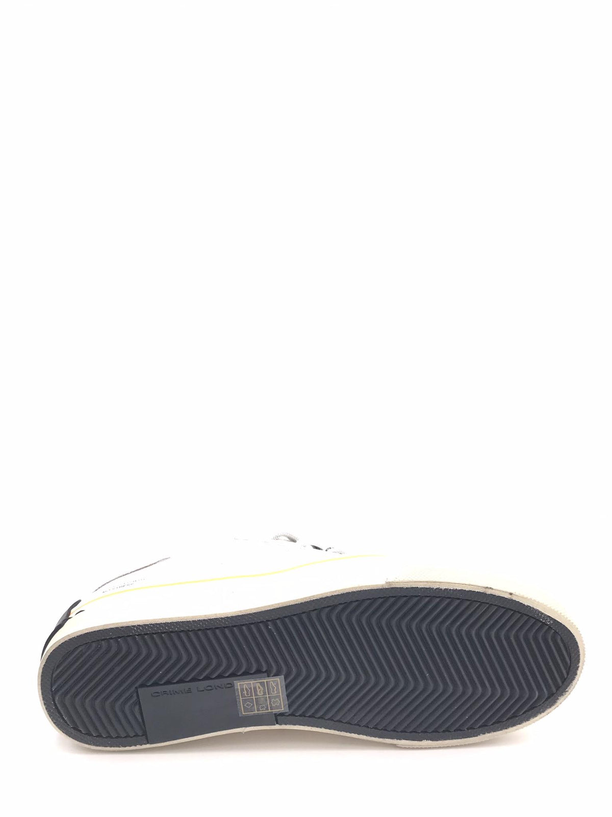 Sneakers Distrassed bianca-grigia 19054 BIANCO/GRIGIO CRIME LONDON 