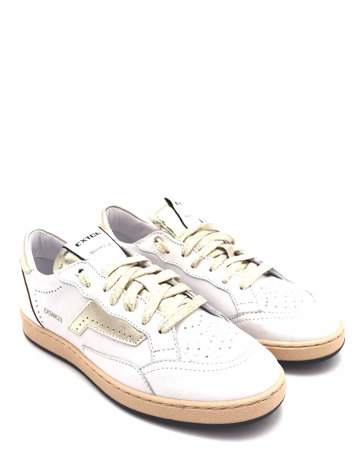 Sneakers donna pelle bianca