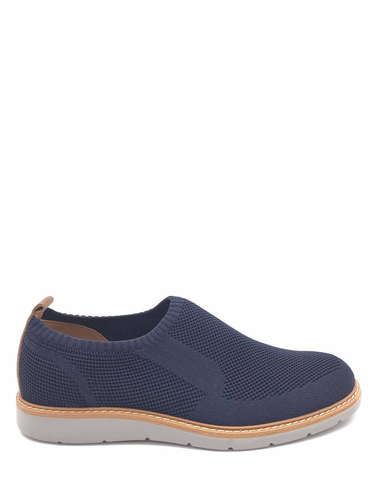 Scarpe uomo slip-on Carter in tessuto blu