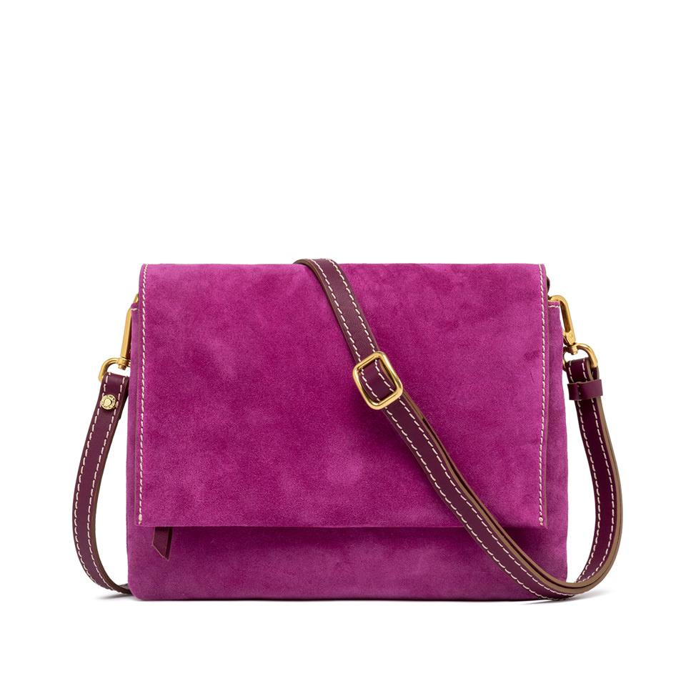 Borsa Three in camoscio desert flower BS12294 FUCSIA GIANNI CHIARINI 