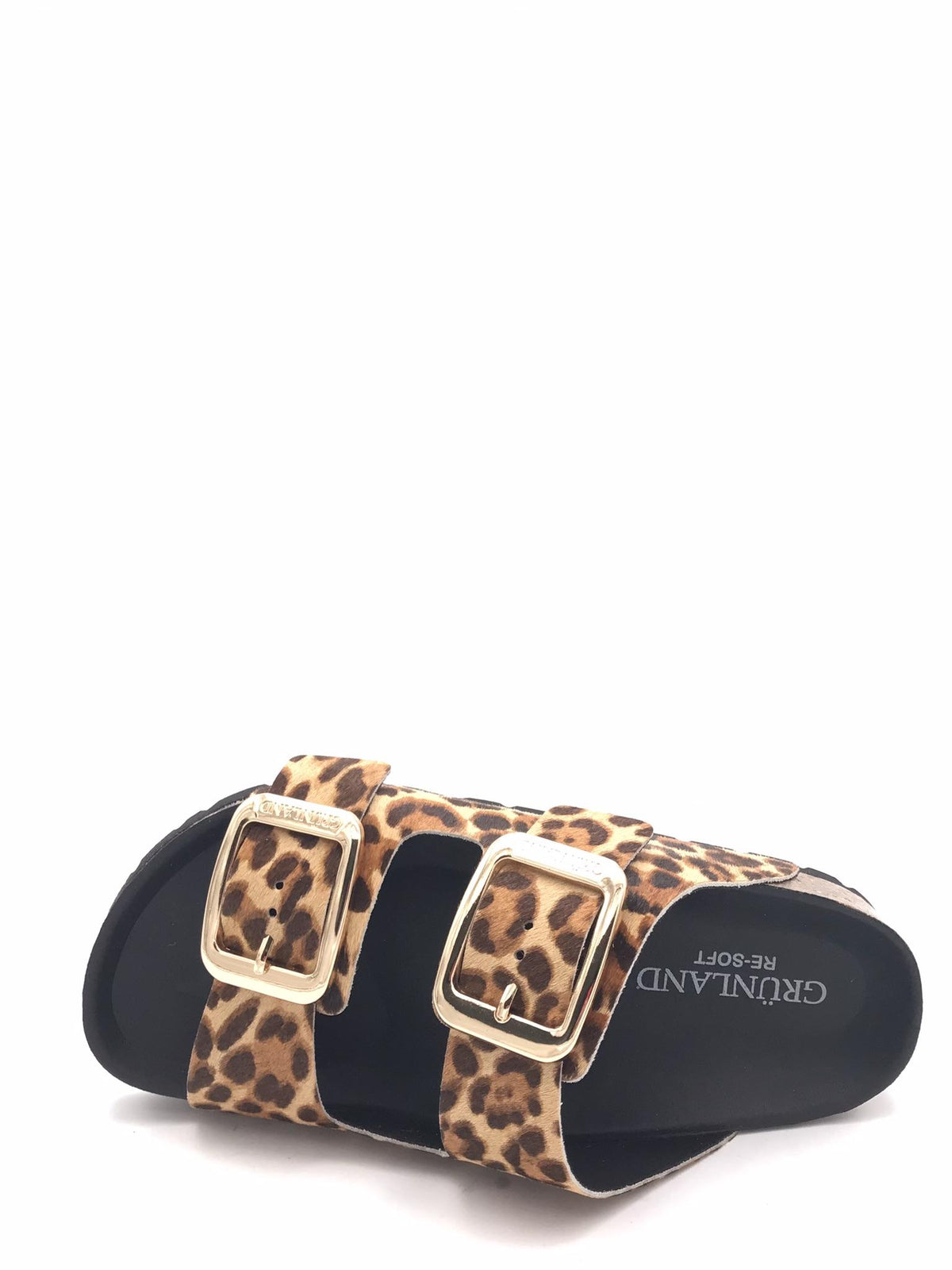 Ciabatta Enny in cavallino animalier cuoio CB1796 CUOIO-MULTI GRUNLAND 