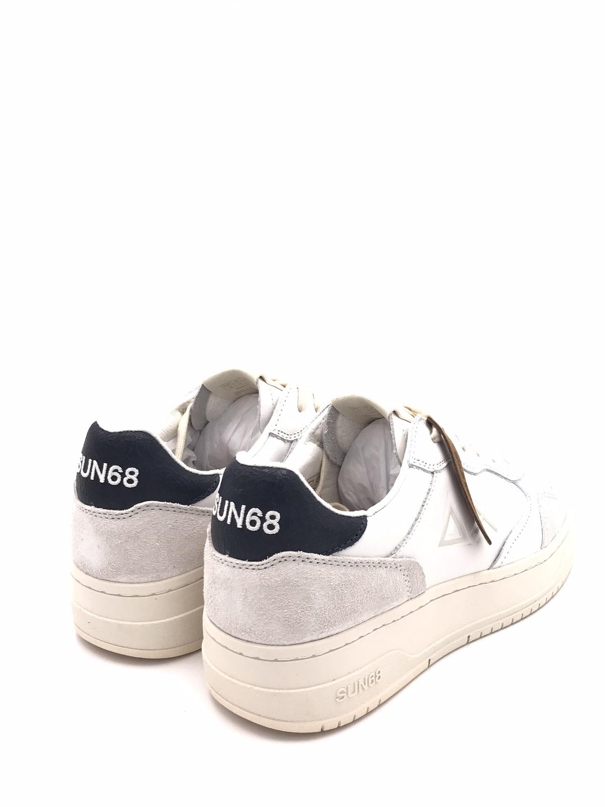 Sneakers Big basket bianca-blu Z45148 BIANCO SUN 68 