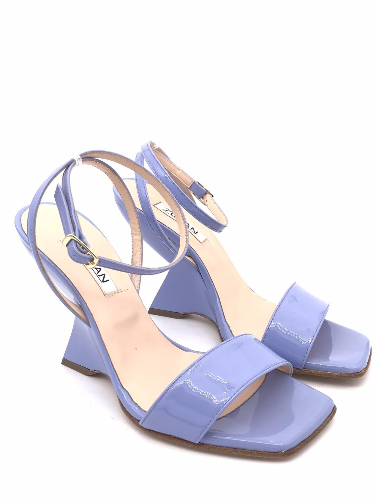Sandalo Maila in vernice azzurro cielo 2301 AZZURRO ZULIAN 