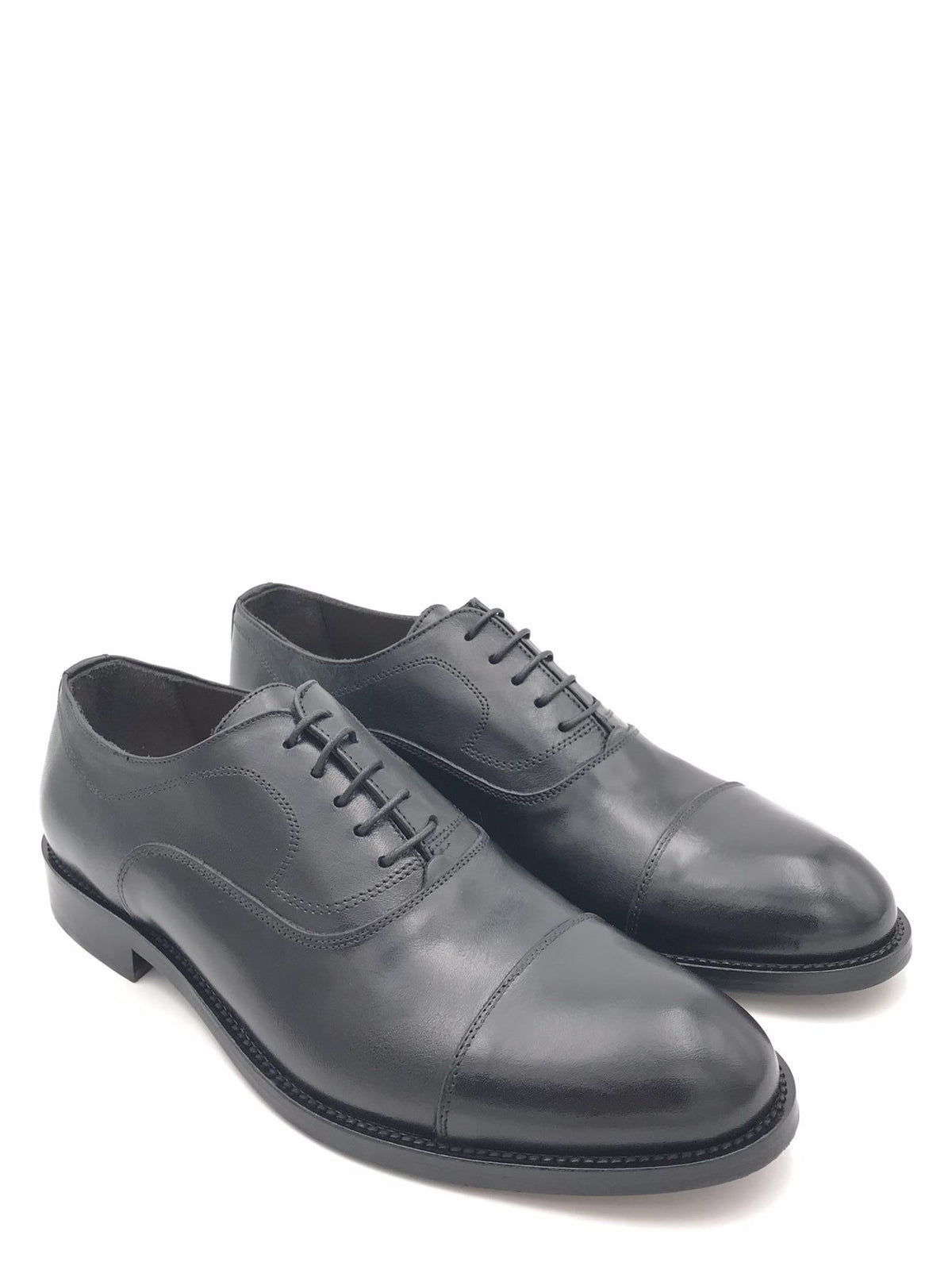 Scarpa francesina allacciata nera 1371 NERO EXTON 