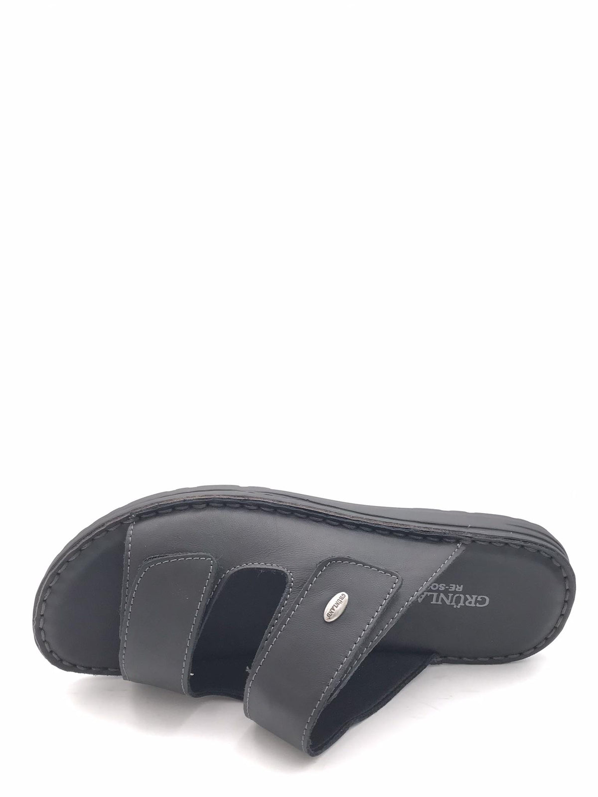 Ciabatta Lapo doppio velcro nera CI 3081 NERO GRUNLAND 