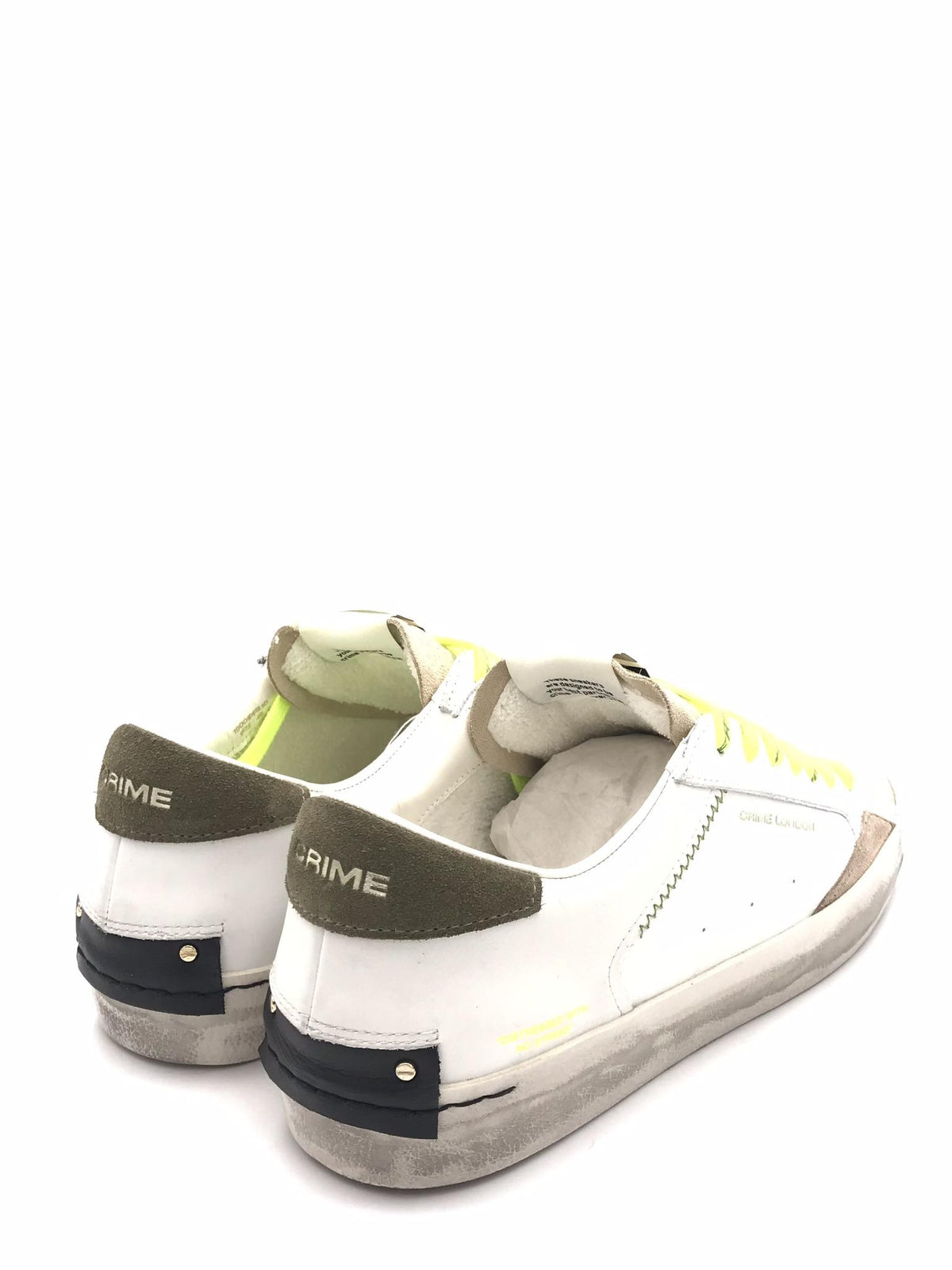 Sneakers Distrassed lo bianco-beige 19001 BIANCO/BEIGE CRIME LONDON 