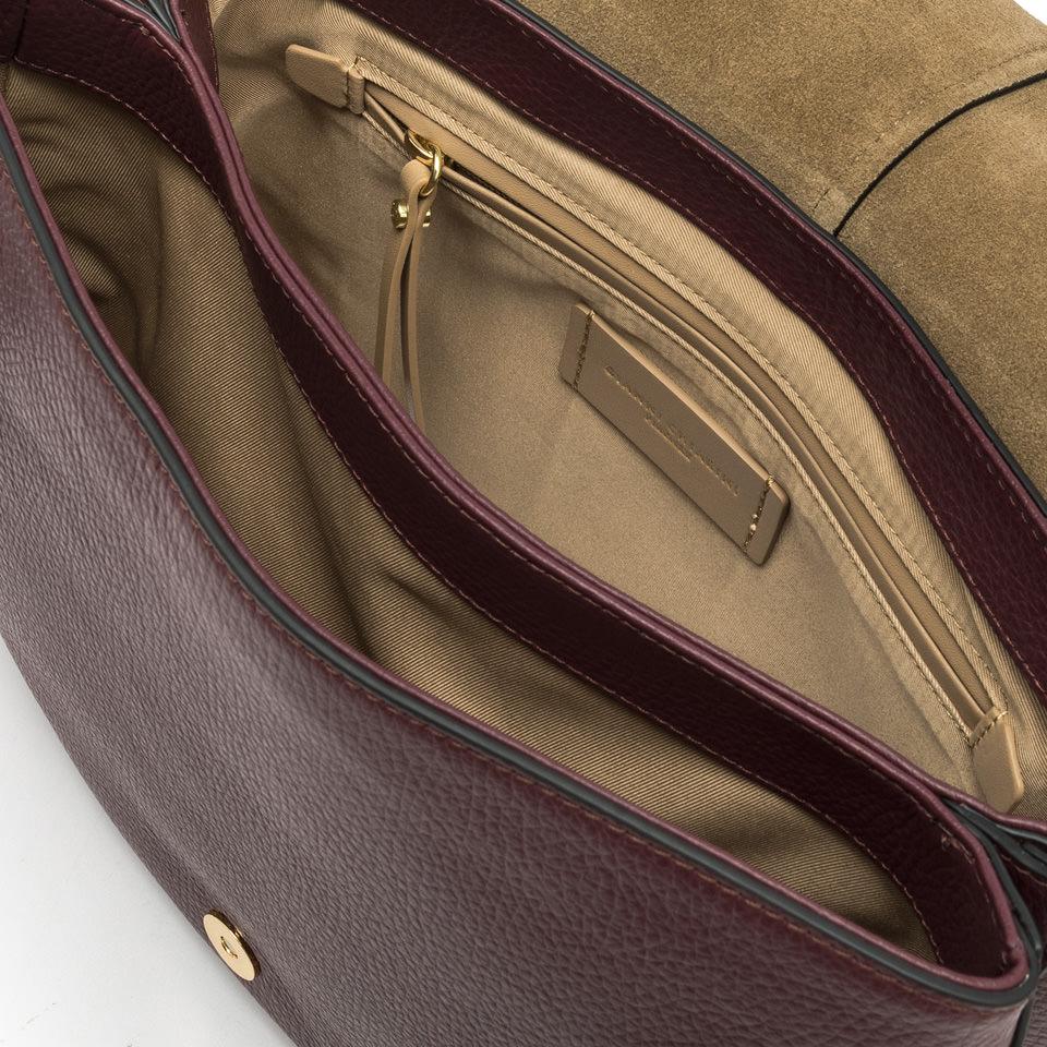 Borsa Helena round large wine berry BS6037 BORDEAU GIANNI CHIARINI 