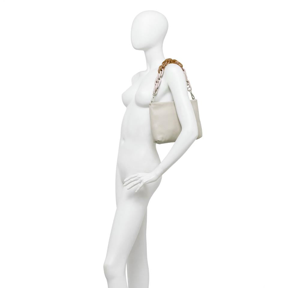 Borsa Brenda bottalata marble BS8265 LATTE GIANNI CHIARINI 