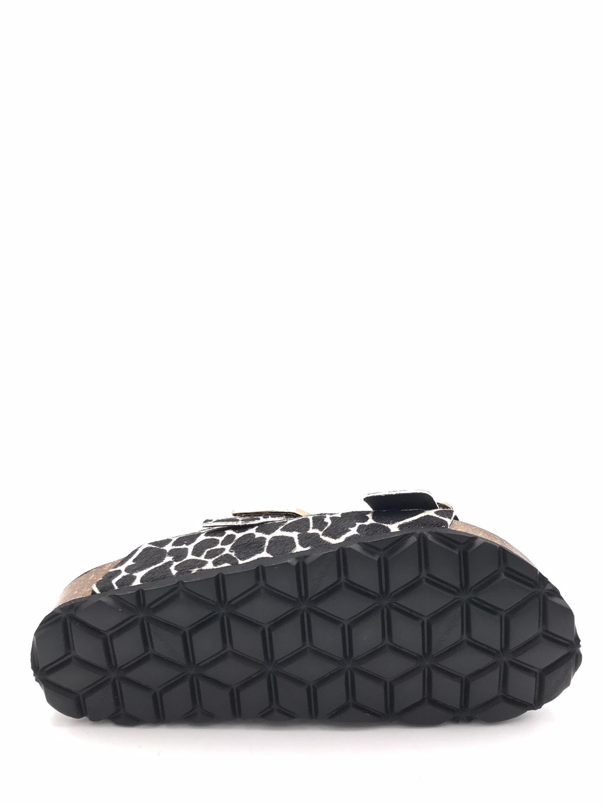Ciabatta Enny in cavallino giraffa nero CB1796 NERO/MULTI GRUNLAND 