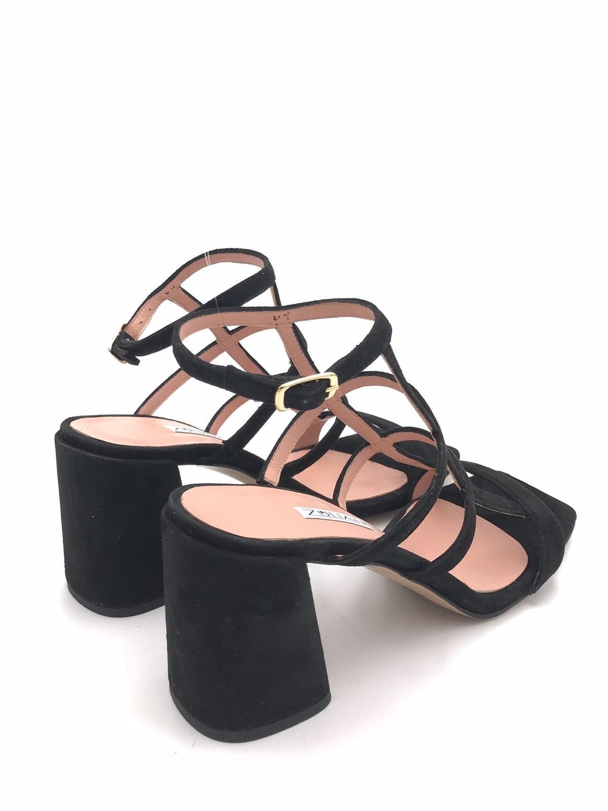 Sandalo Clay in camoscio nero SR2523 NERO ZULIAN 