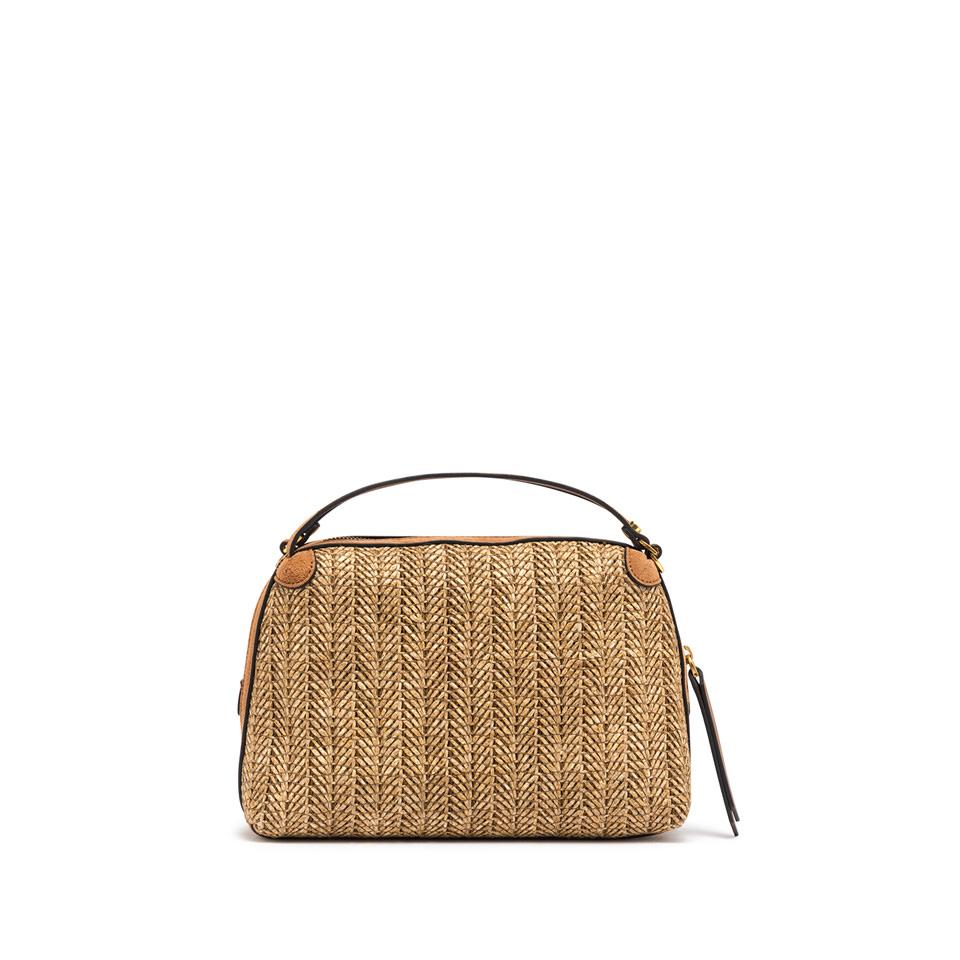 Borsa Alifa in raffia cuoio BS8788 PGLSPGCUOIO GIANNI CHIARINI 