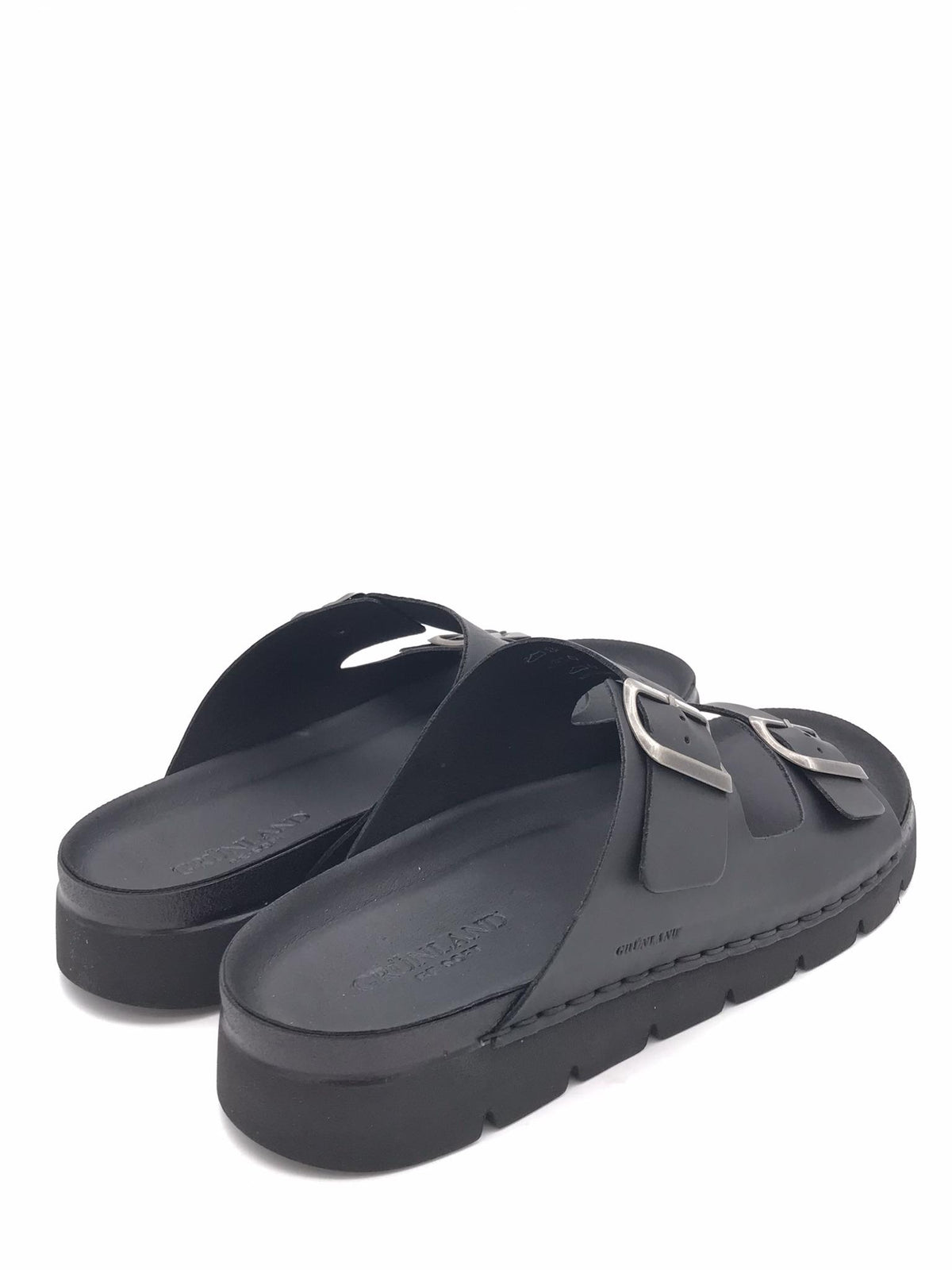 Ciabatta Lero doppia fibbia nera CI 3095 NERO GRUNLAND 