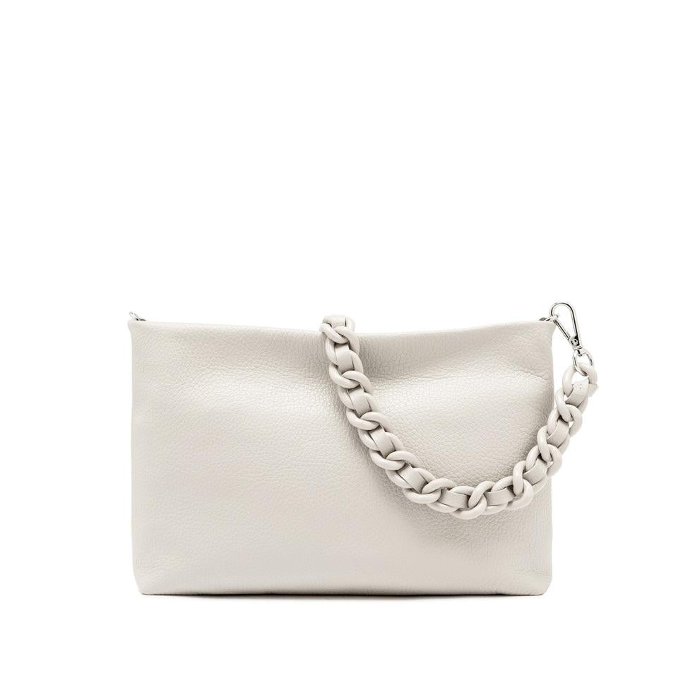 Borsa Brenda in pelle bottalata marble BS8265 LATTE GIANNI CHIARINI 