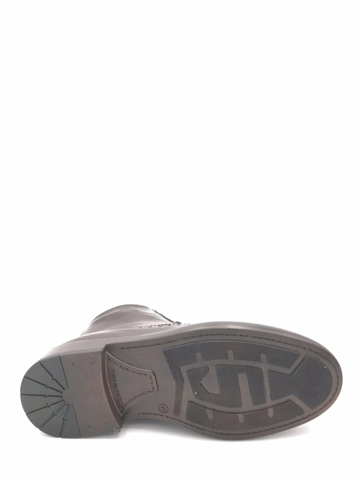 Stivaletto allacciato stile inglese in pelle moro 9821 TESTA DI MORO EXTON 