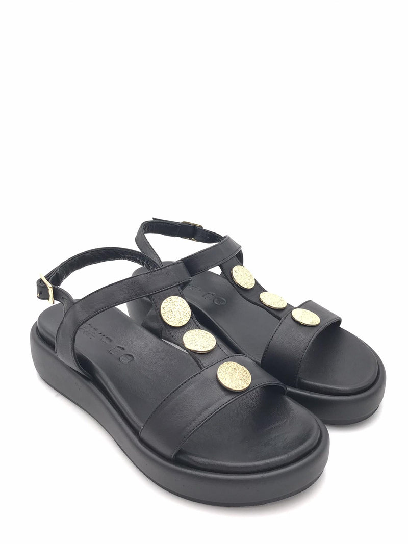 Sandalo basso Fles nero SA 2078 NERO GRUNLAND 