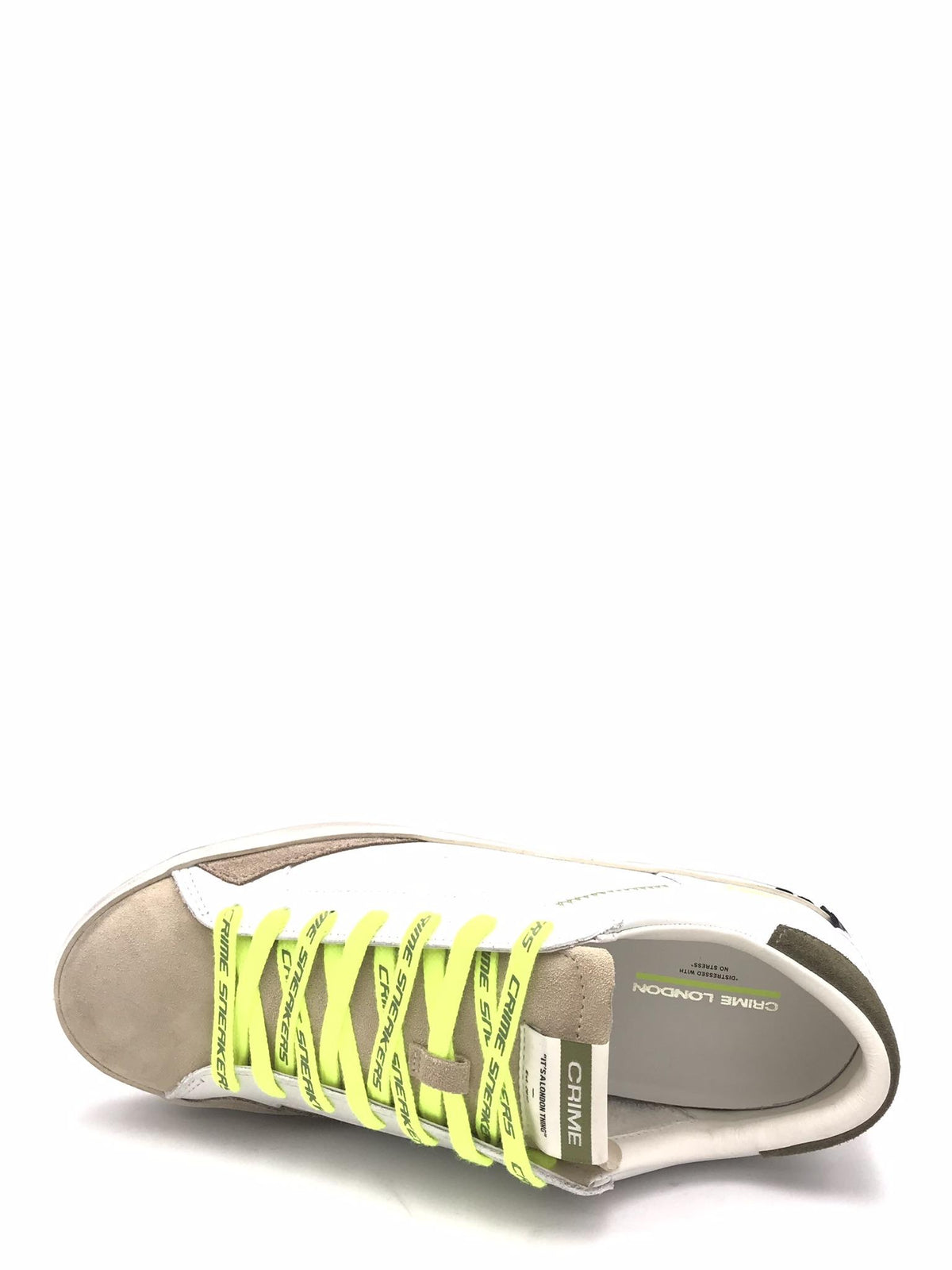 Sneakers Distrassed lo bianco-beige 19001 BIANCO/BEIGE CRIME LONDON 