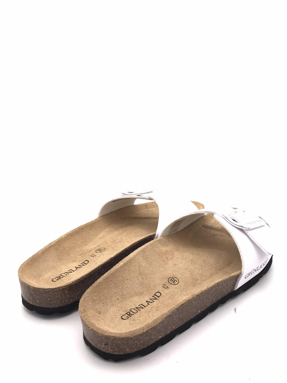 Ciabatta donna Sara fascia unica bianca