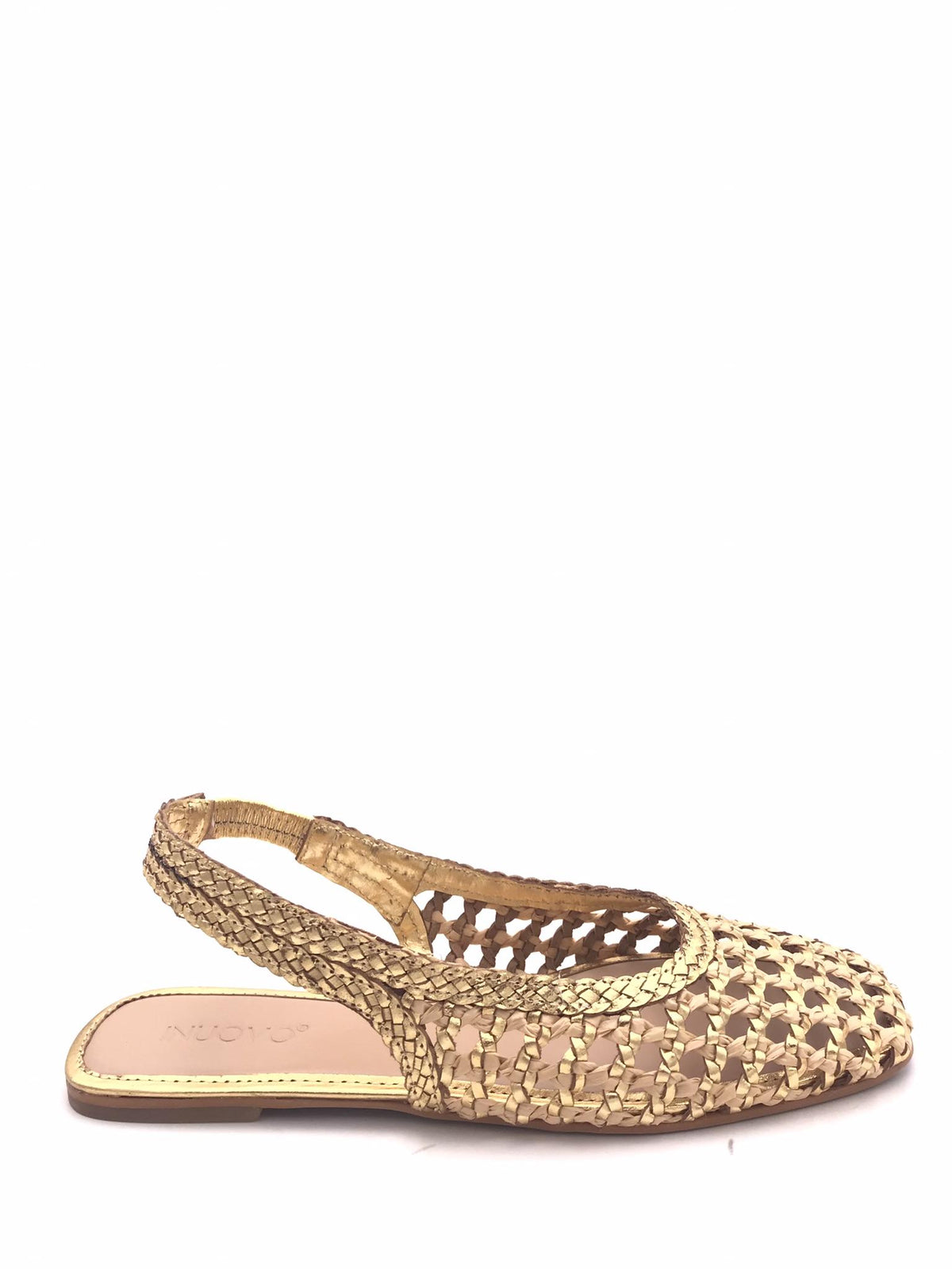 Chanel in pelle e raffia intrecciata oro-beige D41001 ORO INUOVO 