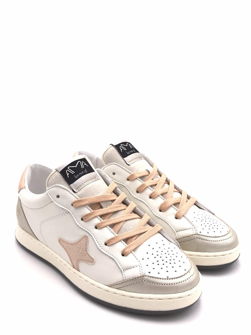 Sneakers Sun bianca-rosa 4568 BIANCA/ROSA AMA BRAND 