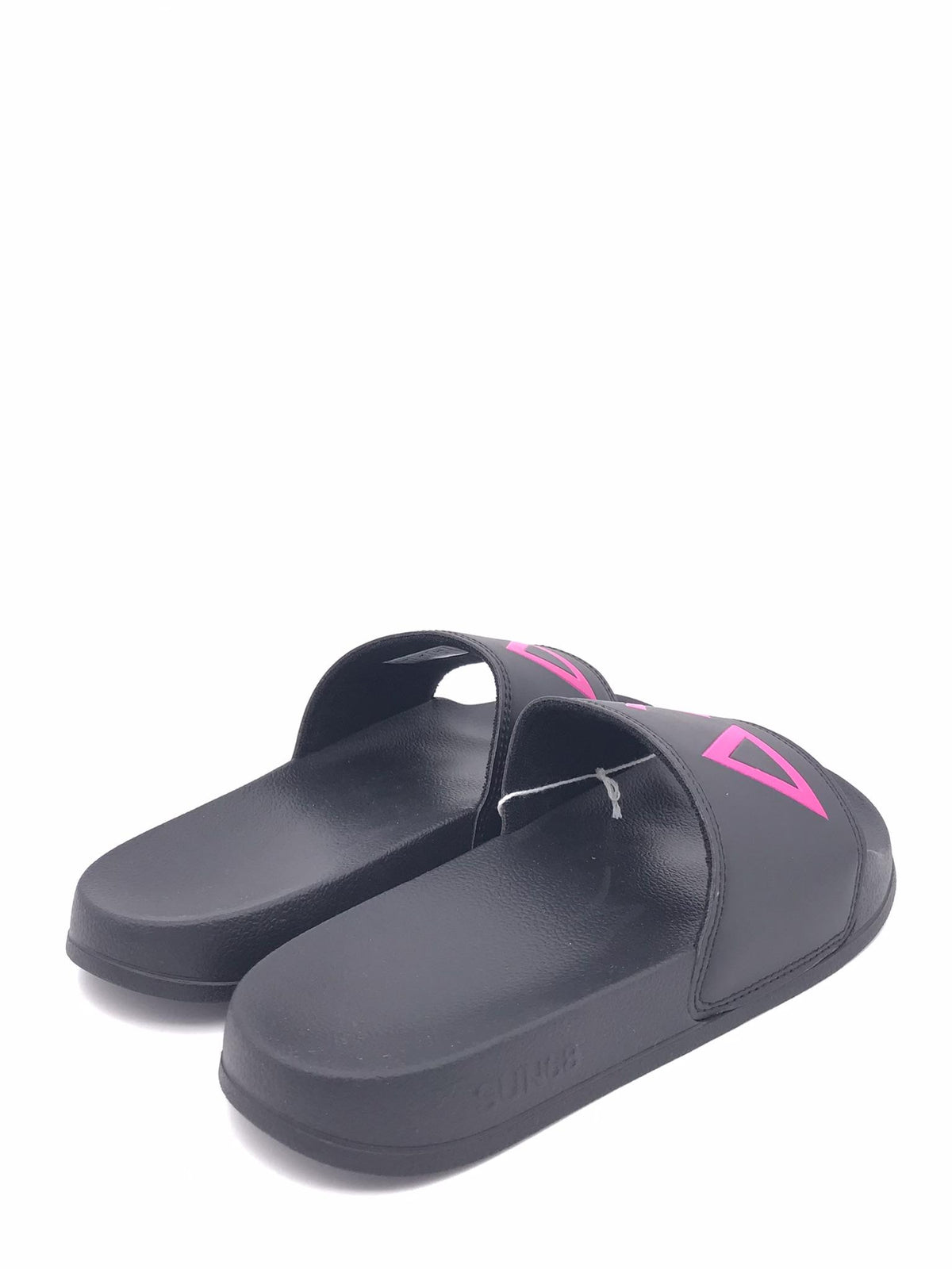 Slippers logo nera-fuxia
