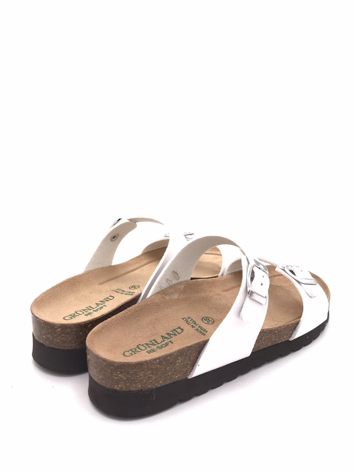 Ciabatta Hola doppia fibbia perla CB 2434 PERLA GRUNLAND 