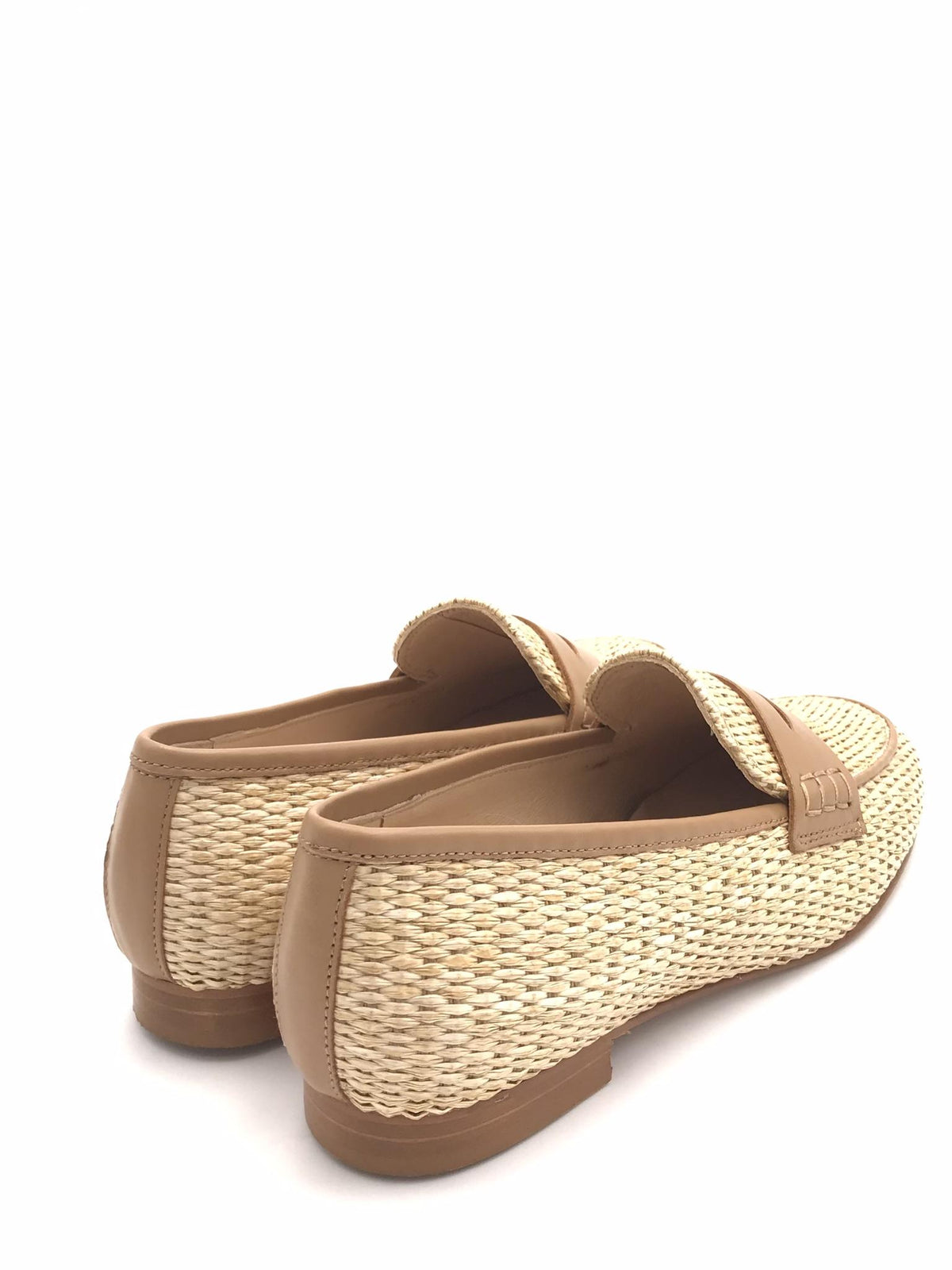 Mocassino Sital in raffia naturale K446M NATURALE/CUOIO LUCA GROSSI 
