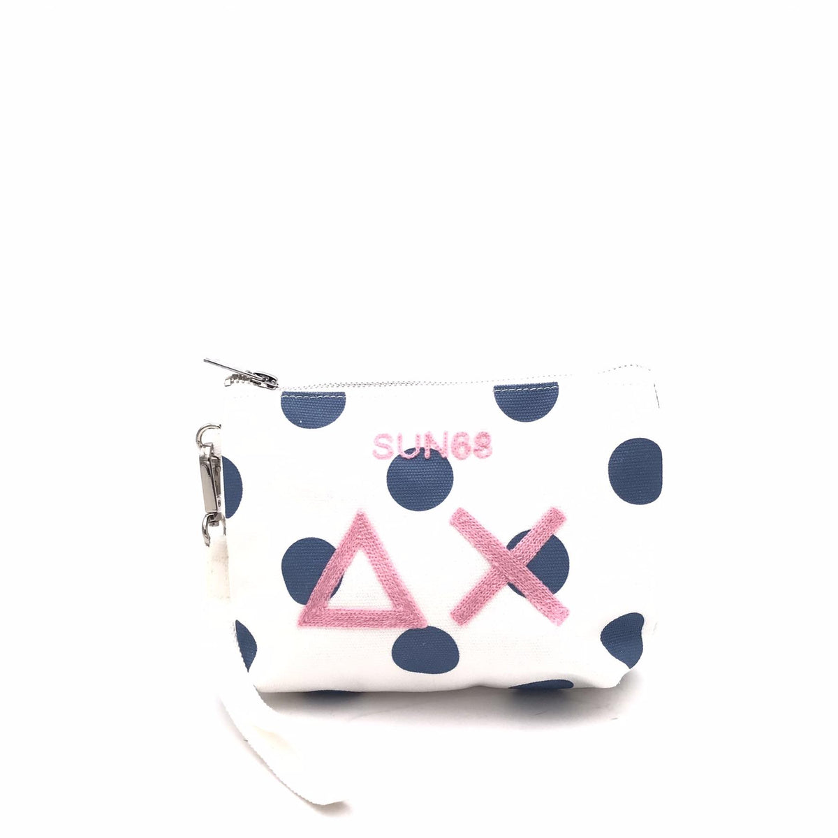 Canvas printed pochette bianco-avio X35225 BIANCO/AVIO SUN 68 
