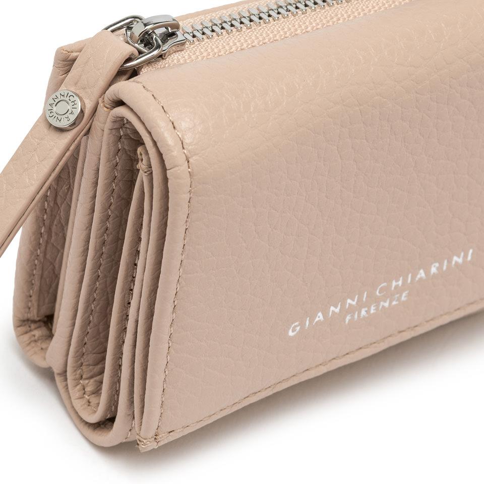 Mini portafoglio in pelle bottalata pink salt PFW5065 GRNCIPRIA GIANNI CHIARINI 