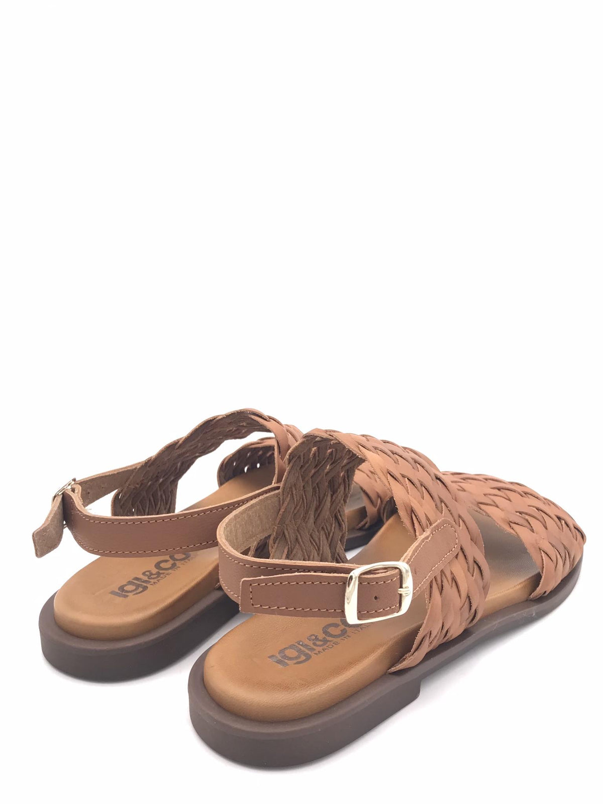 Sandali Axil intrecciato cuoio 1184822 CUOIO IGI&CO 