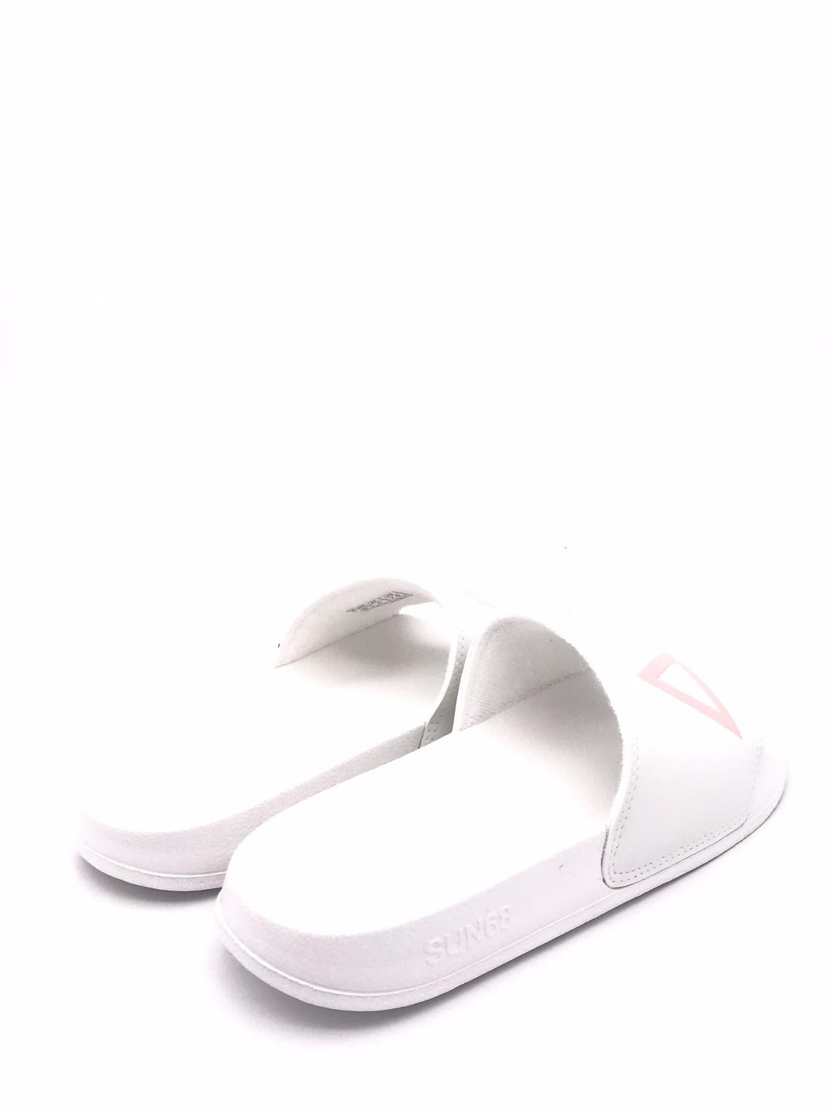 Slippers logo bianca-rosa