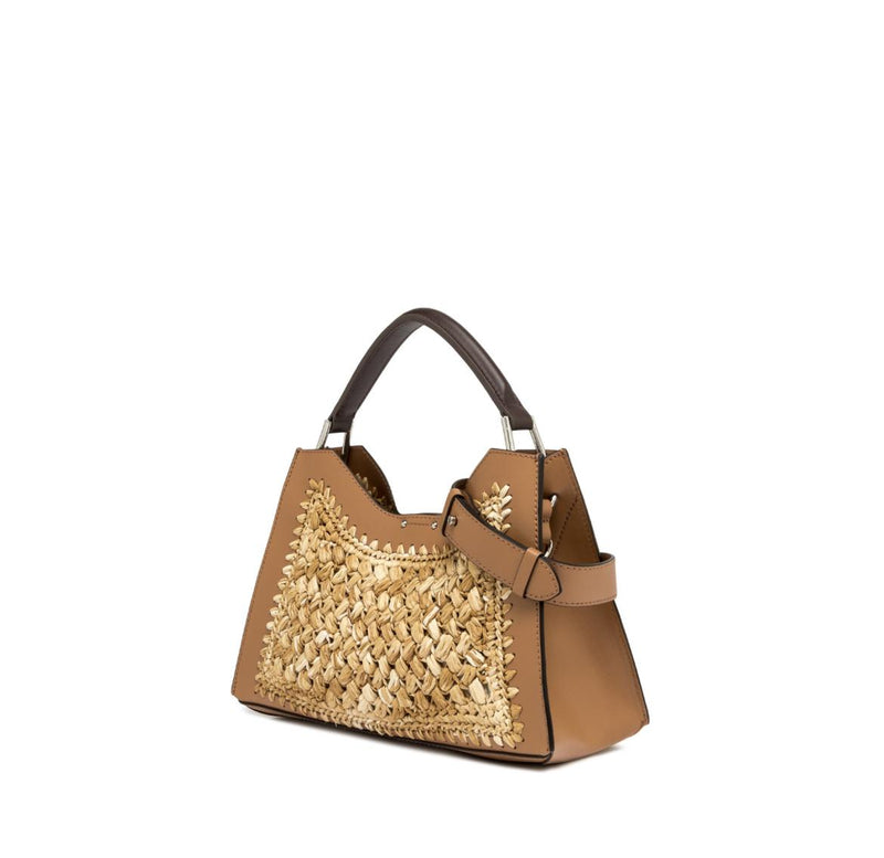 Borsa Aurora raffia naturale BS11415 CUOIO GIANNI CHIARINI 