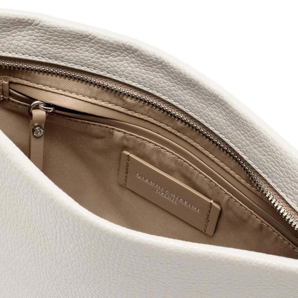Borsa Brenda in pelle bottalata marble BS8265 LATTE GIANNI CHIARINI 