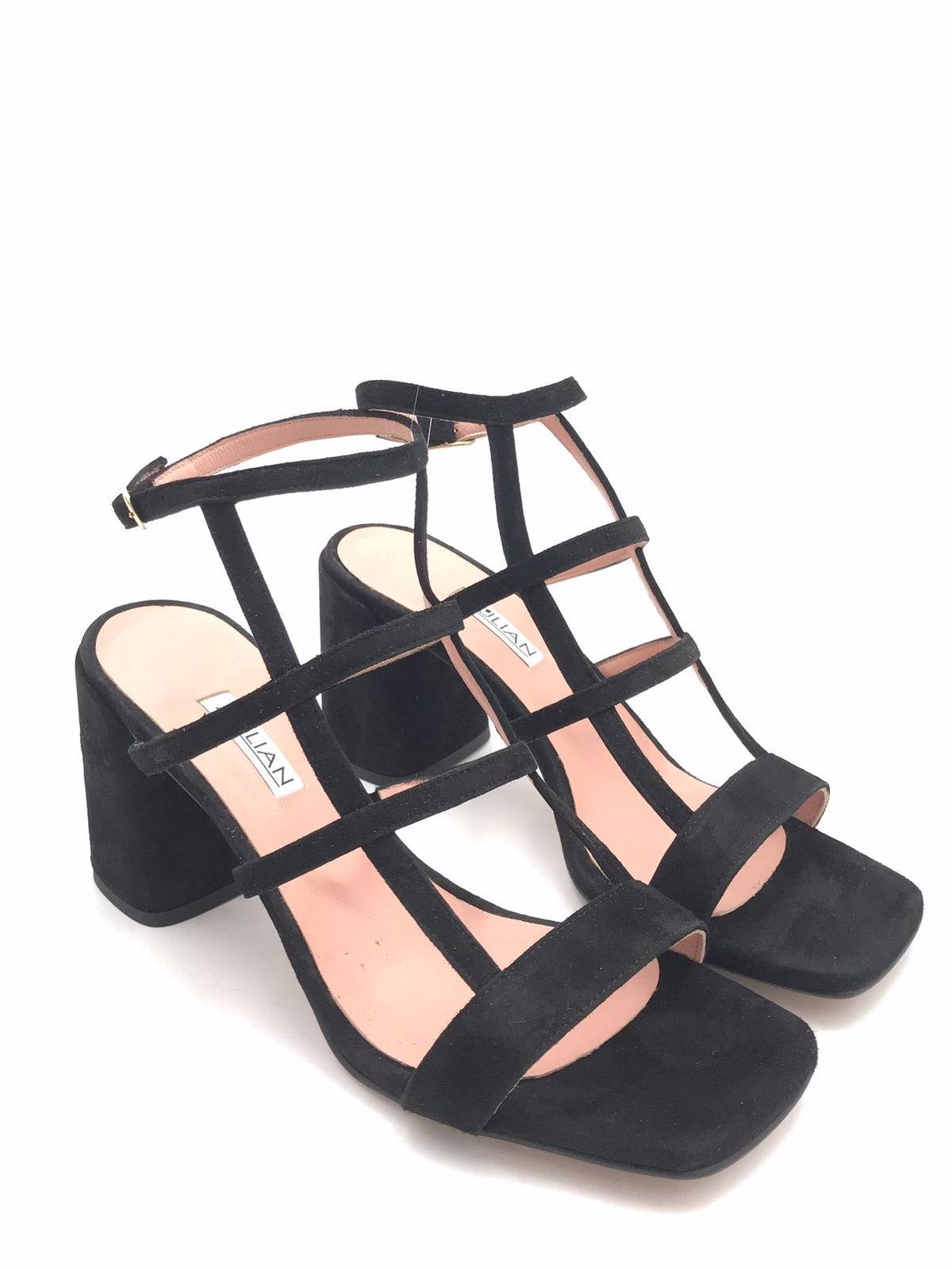 Sandalo Clay in camoscio nero SR2523 NERO ZULIAN 