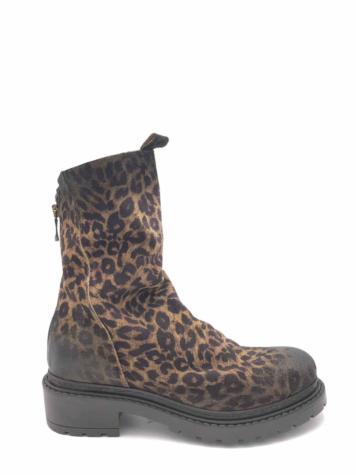 Tronchetto arricciato in crosta leopardata MA05 LEOPARDATO METISSE 