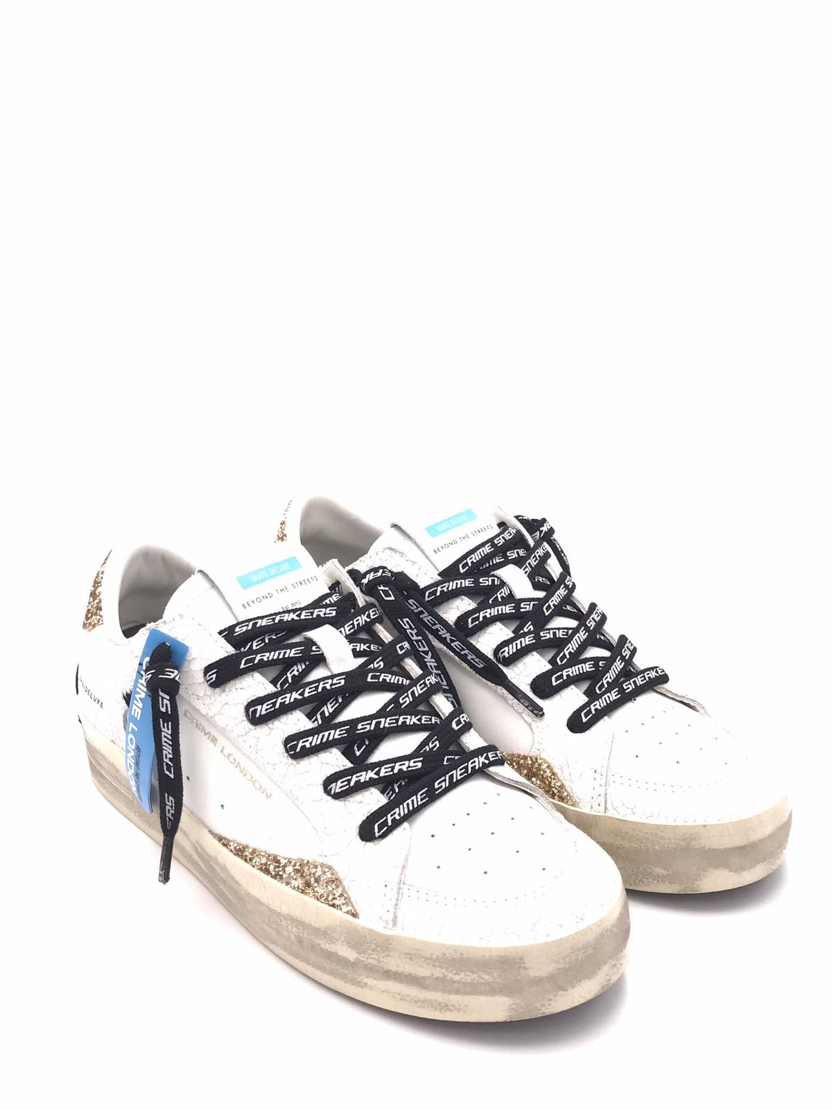 Sneakers SK8 delux bianca 25106 BIANCA CRIME LONDON 