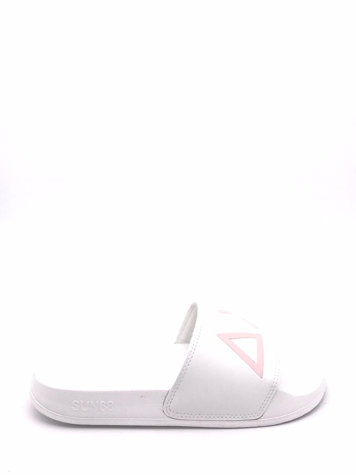 Slippers logo bianca-rosa