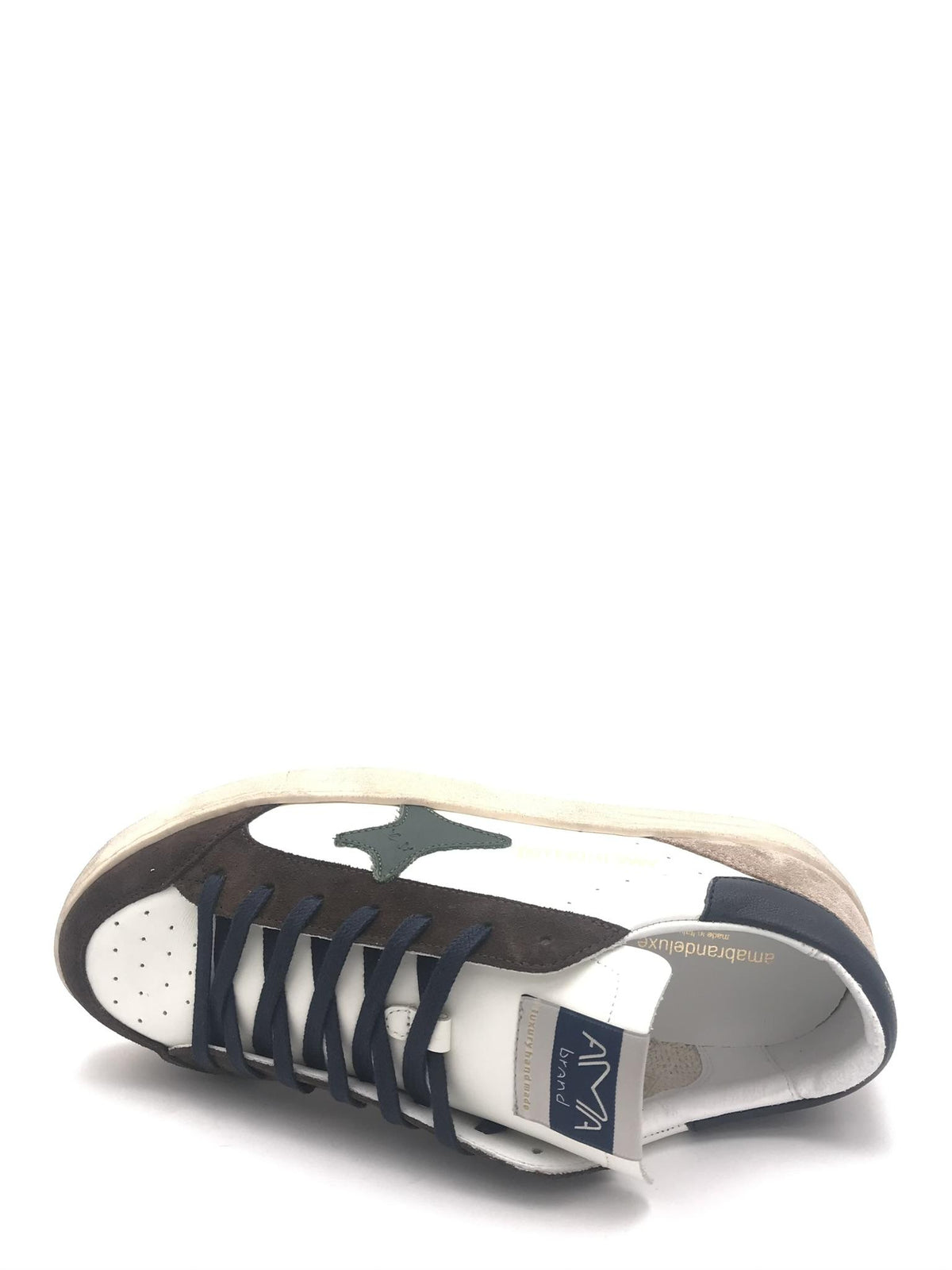 Sneakers Slam bianca-marrone 4354 BIANCA-MARRONE AMA BRAND 