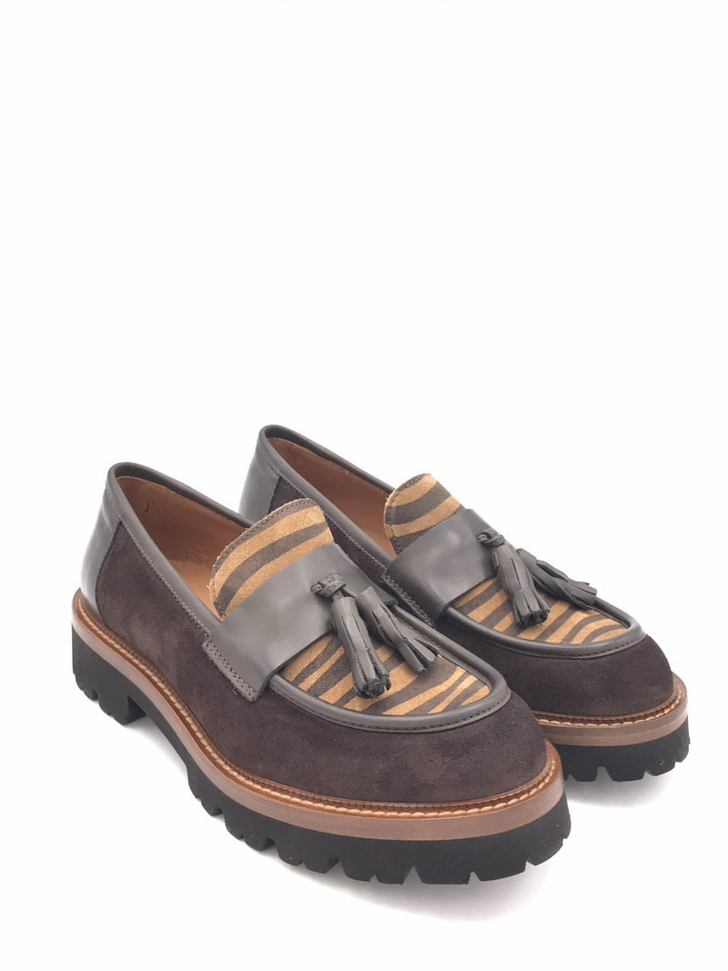 Mocassino Calista in crosta moro 3275 MARRONE ZULIAN 