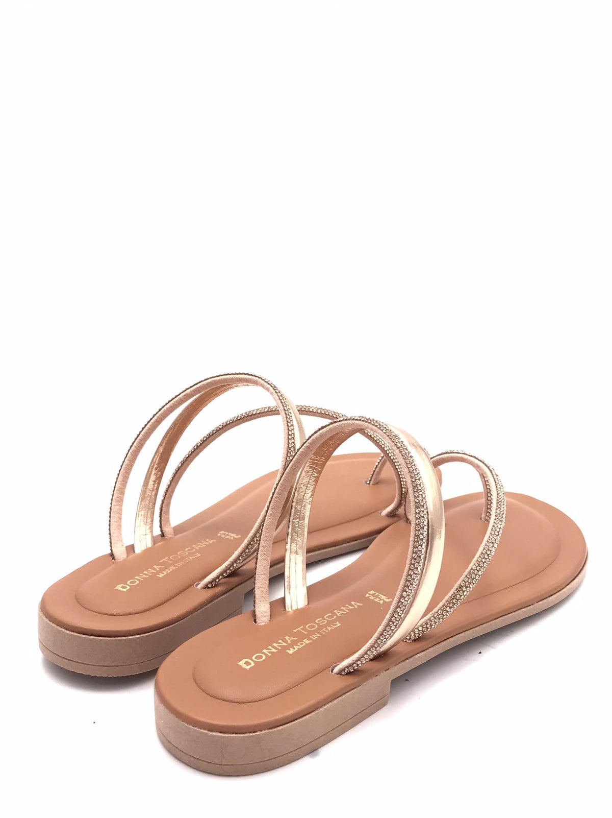 Ciabatta strass rame LIDO 801 RAME DONNA TOSCANA 