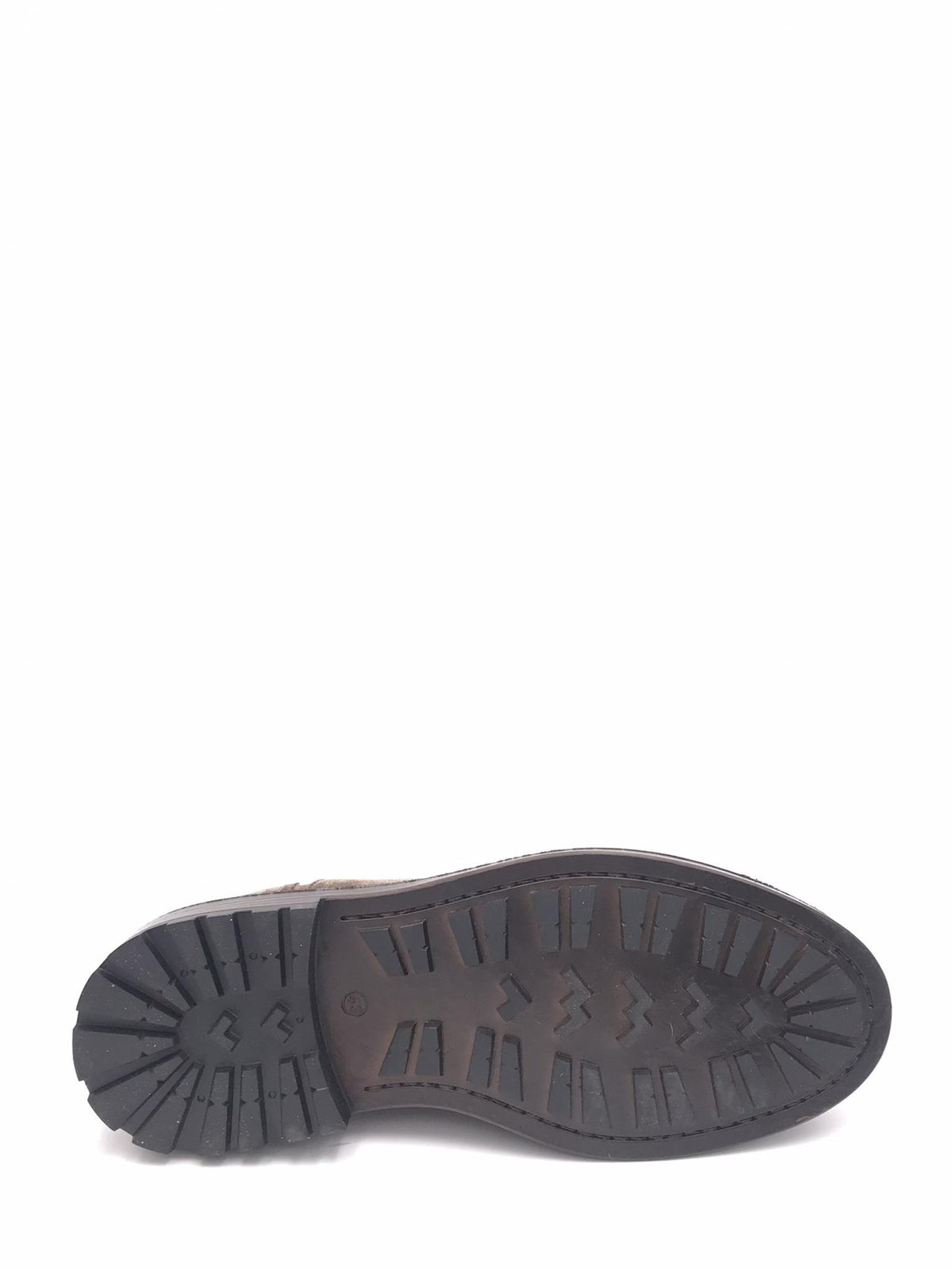 Scarpa allacciata in crosta fango 8322 TAUPE EXTON 