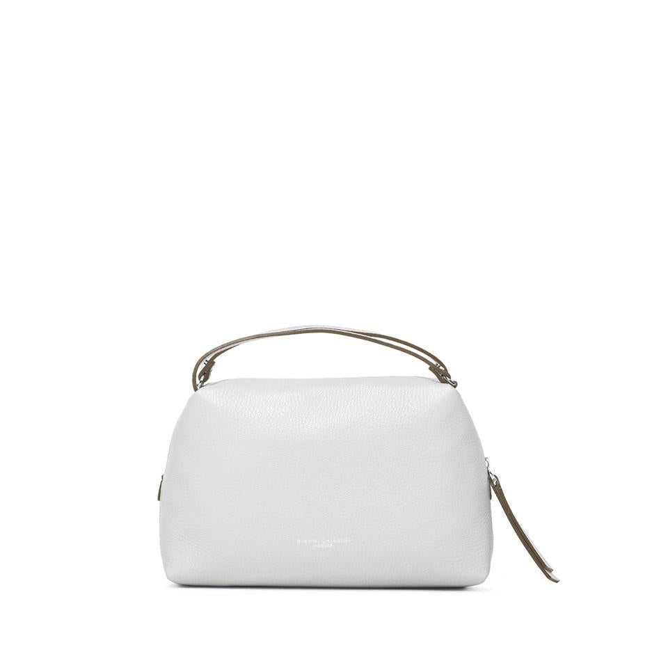 Borsa Alifa pelle bottalata marble BS8148 LATTE GIANNI CHIARINI 