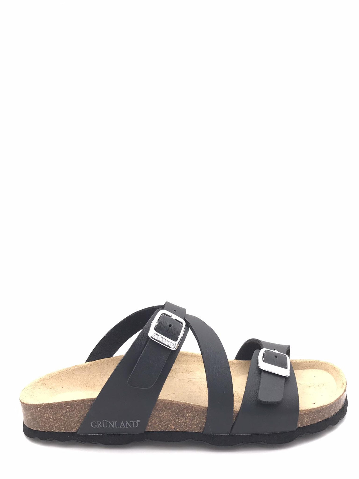 Ciabatta donna Sara incrocio nera