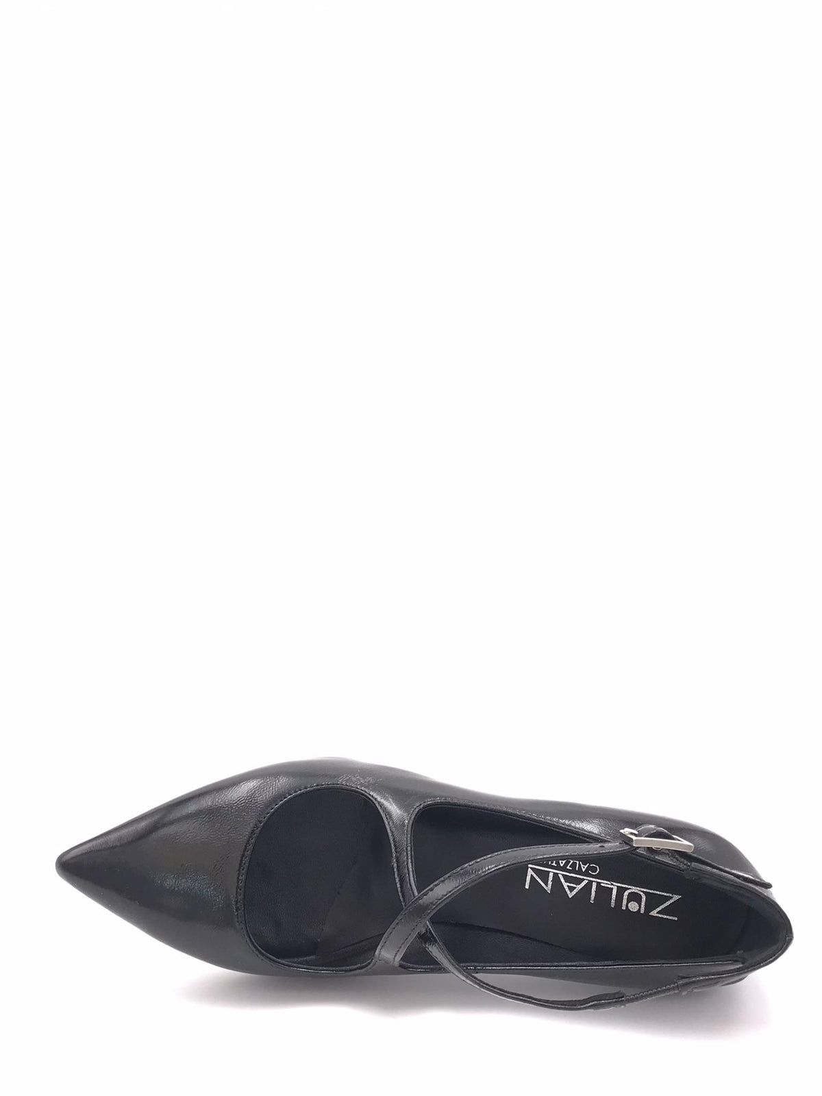 Decollete Lory cinturini incrociati in naplak nero 1166 LUXNERO ZULIAN 